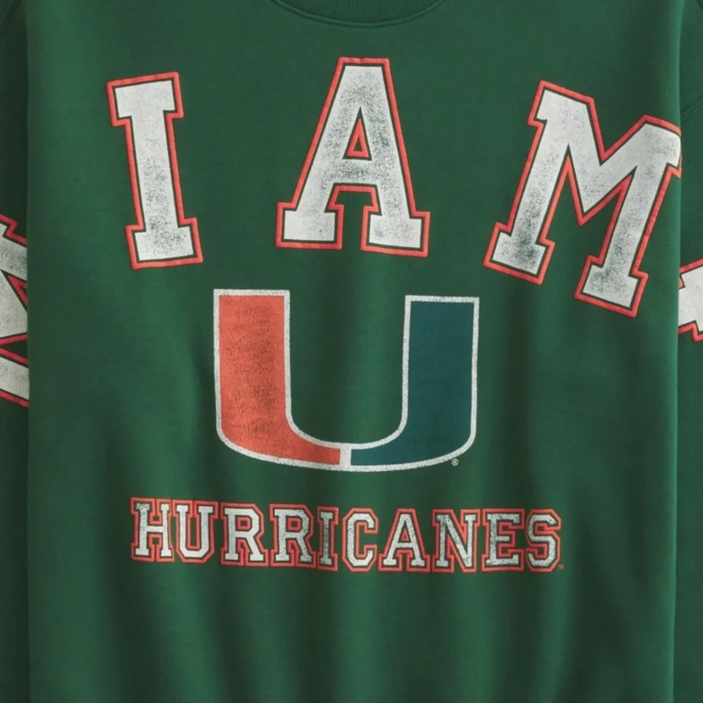 Hollister Green 'I AM' Sweater Hurricanes - Picture 2 of 3